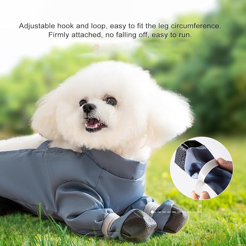 Memory Fabric Dog Pants With Boots Rainproof Paws Protectors For Outdoor Walking Running S Size - Image 4