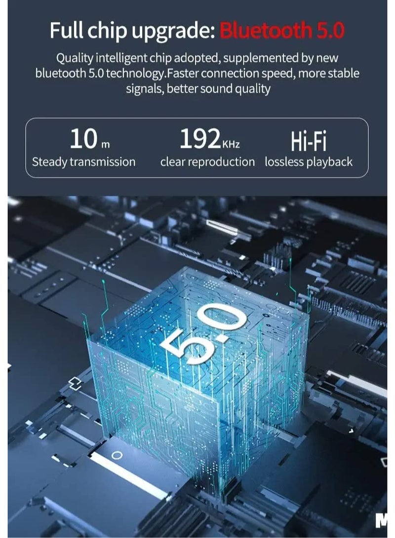 USB Bluetooth Transmitter Receiver with LCD Screen, 3-in-1 Bluetooth 5.0 Adapter Support TF Card  FM Transmit,3.5mm Bluetooth Adapter for PC, TV, Wired Speaker, Headphones, and Car - Image 5