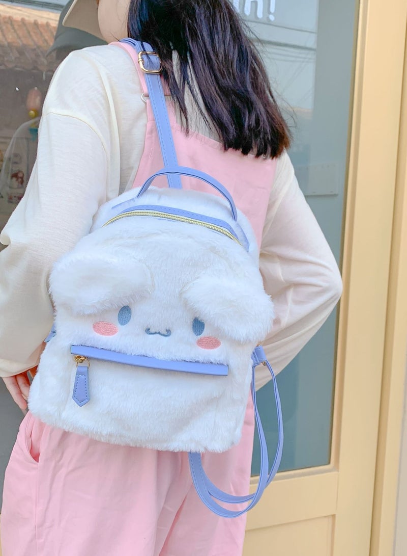 Mochila Kawaii Anime Cute Mini Cartoon Bag My Melody Mochila Bolso PU Kuromi Schoolbags, Blanco Azul, Casual  - Image 4