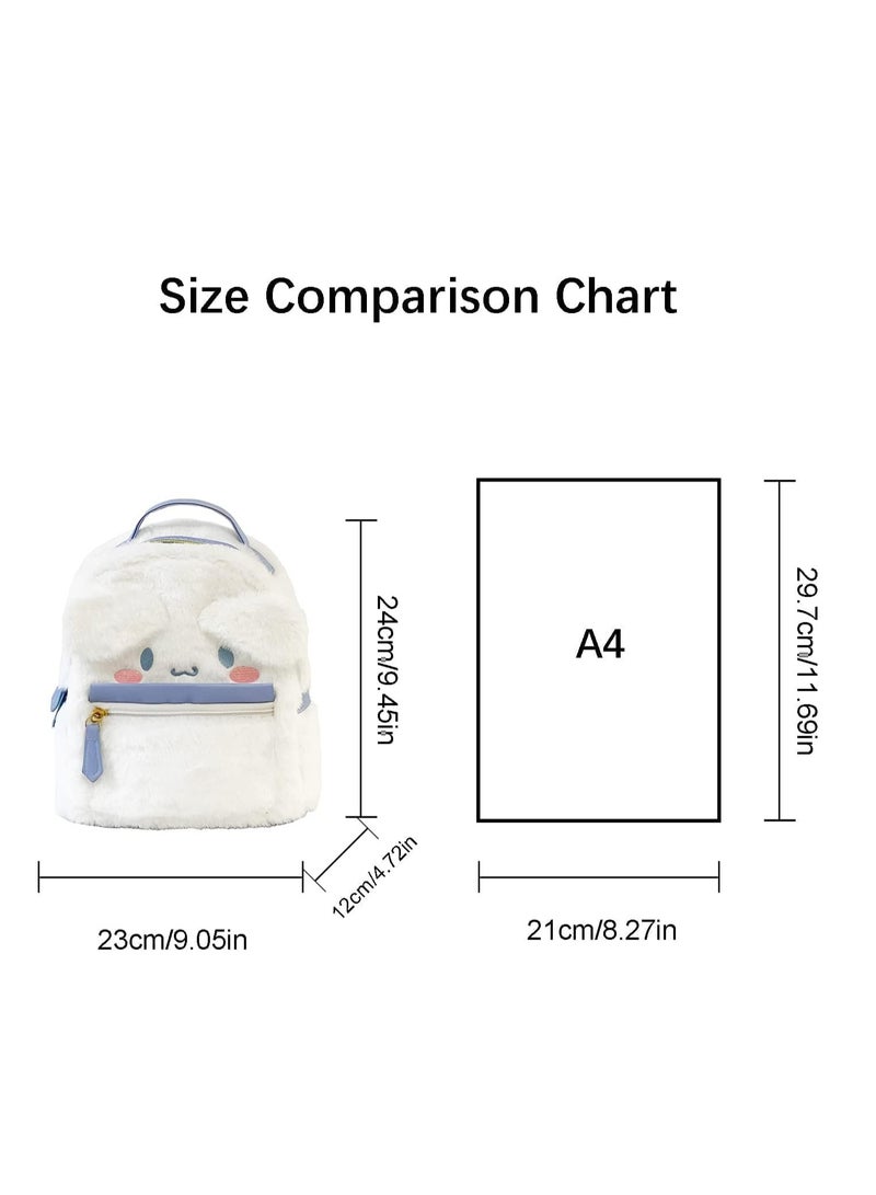 Mochila Kawaii Anime Cute Mini Cartoon Bag My Melody Mochila Bolso PU Kuromi Schoolbags, Blanco Azul, Casual  - Image 2