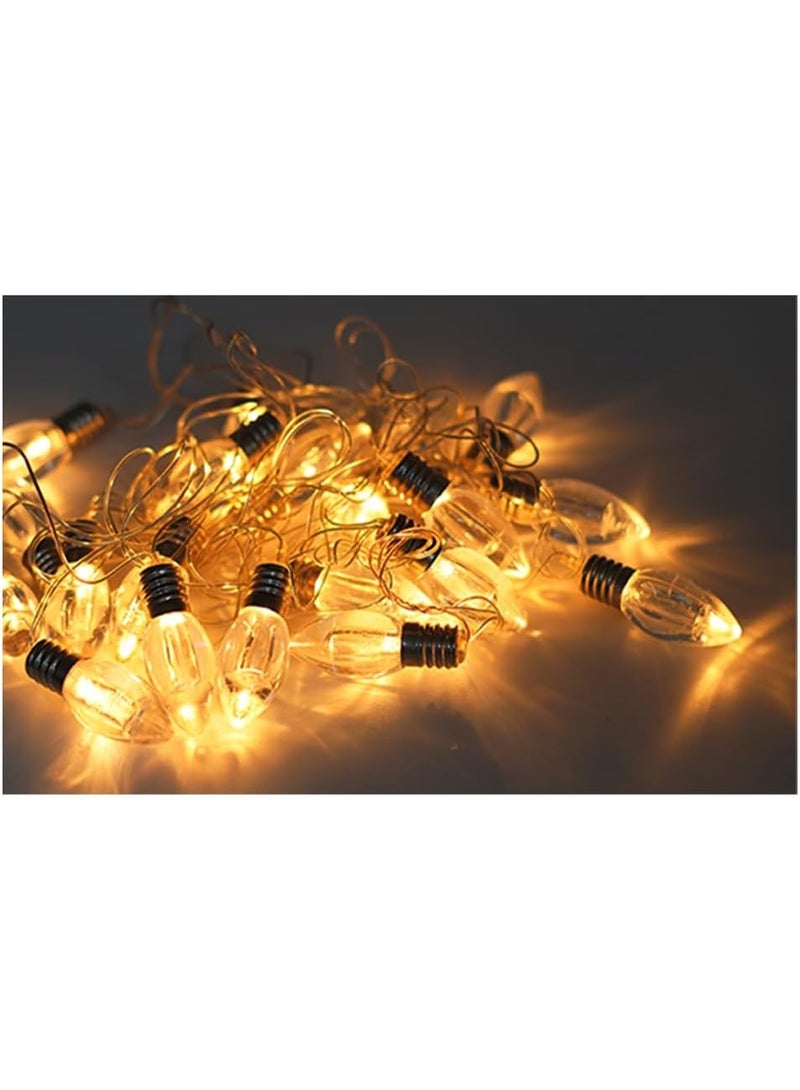 ALLTEC LED Fairy String Lights, Warm White Clear Lightbulb Shape, 4 Meter 20 LED, for Christmas Wedding Decoration - Image 1