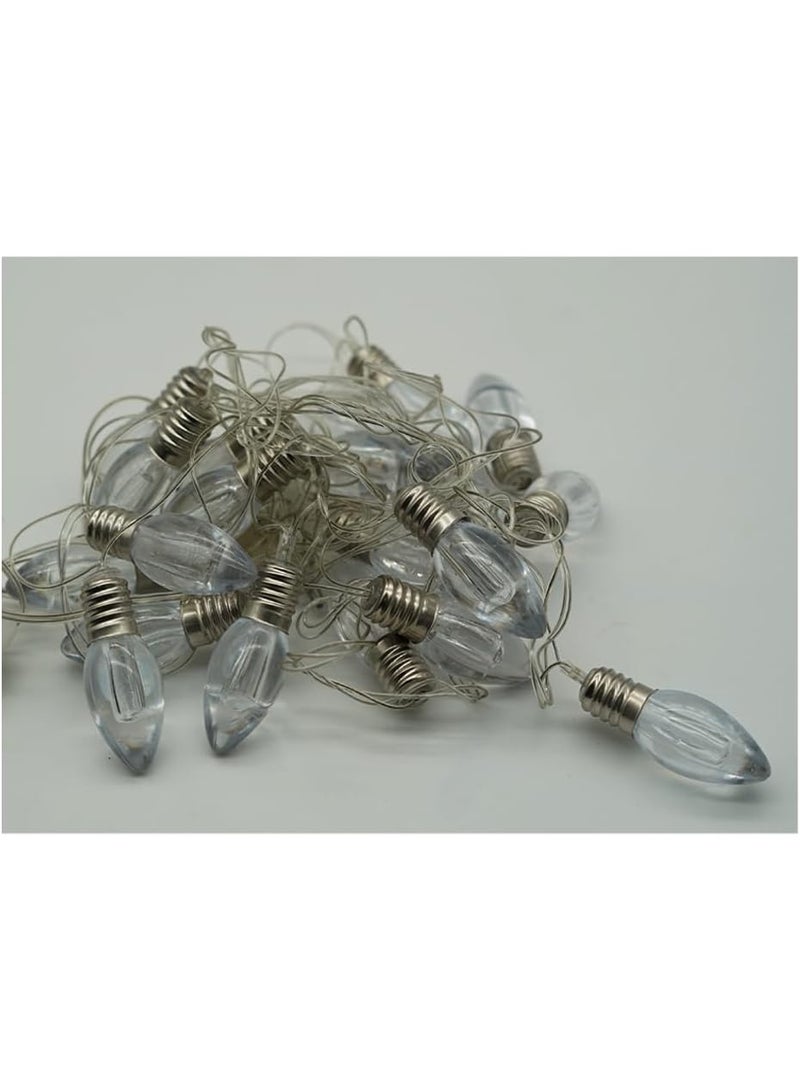 ALLTEC LED Fairy String Lights, Warm White Clear Lightbulb Shape, 4 Meter 20 LED, for Christmas Wedding Decoration - Image 4