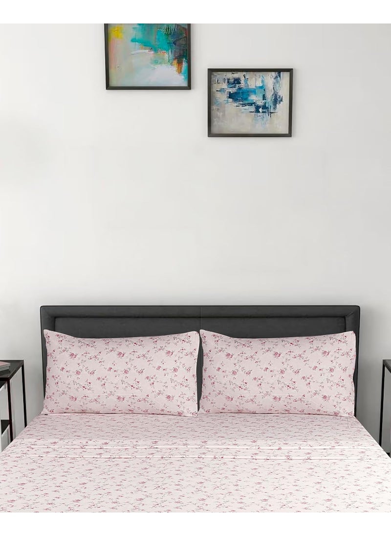 Modern Threads Modern Threads 100 Microfiber Bedsheet Set Premium Soft Bed Covers Deep Pocket Elastic Fitted Sheet Flat Sheet 2 Pillowcases Kashmir Rose King  - Image 3
