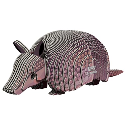 Eugy Armadillo 3D Puzzle 42 Piece EcoFriendly Educational Toy Puzzle for Boys Girls Kids Ages 6 - Image 1