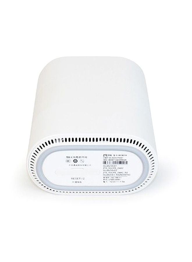 زد تي اي راوتر منزلى 5G لاسلكي، من زد تي اي، واي فاي 6، حتى 150 ميجابايت في الثانية، مزود بتقنية ثنائي النطاق و مدعم لجميع الشرائح أبيض ناصع - Image 4
