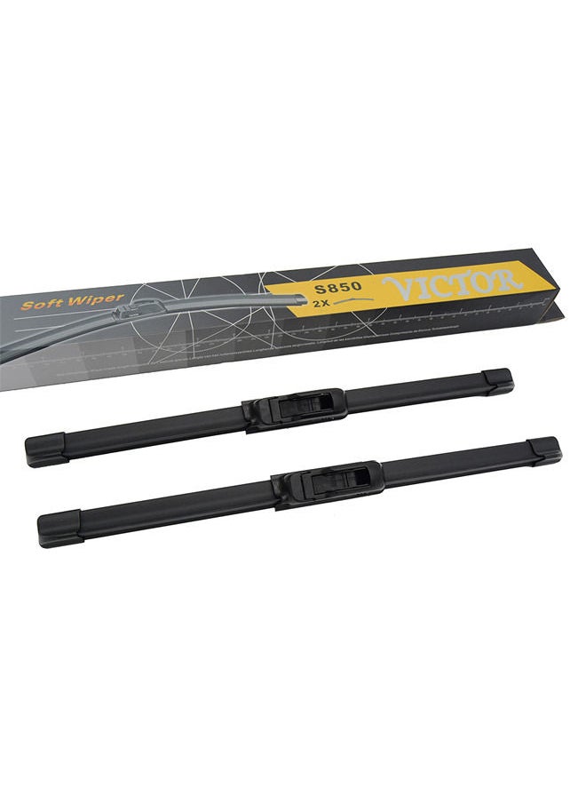 Victor - Victor Pack of 2 | 18" Inch | EM-850S Soft Polyester Wiper Blade Universal Used for more than 98% of Cars - Image 1