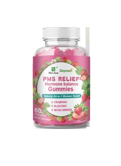 PMS Relief Hormone Balance Gummies, Melanin Removal Women Hormone Support Gummies, Anti Oxidation Hormonal Acne And Mood Swing Support Dietary Vegan Gummy Supplement For Women