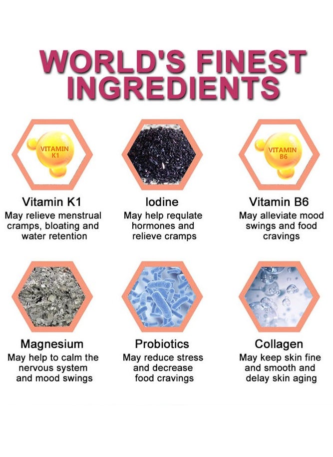 Daynee - PMS Relief Hormone Balance Gummies, Melanin Removal Women Hormone Support Gummies, Anti Oxidation Hormonal Acne And Mood Swing Support Dietary Vegan Gummy Supplement For Women - Image 1