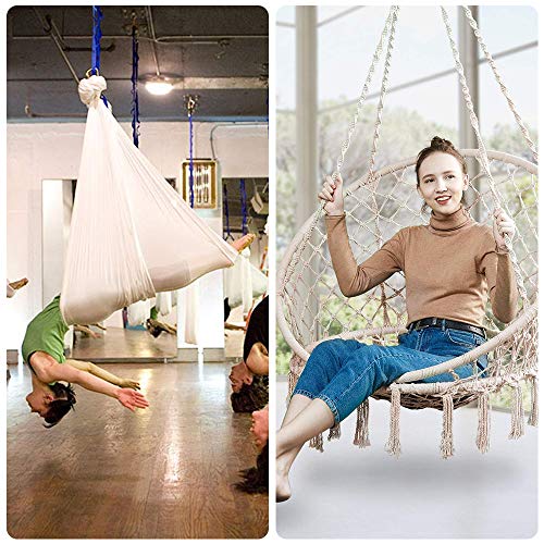 WAREMAID Heavy Duty 360° Swivel Swing Hanger, Stainless Steel Hammock Hook for Ceiling Wooden Porch Swing Hanging kit Playground Gym Rope Boxing Bag Hammock Chair Yoga Mount 1000 lb Capacity - Image 4