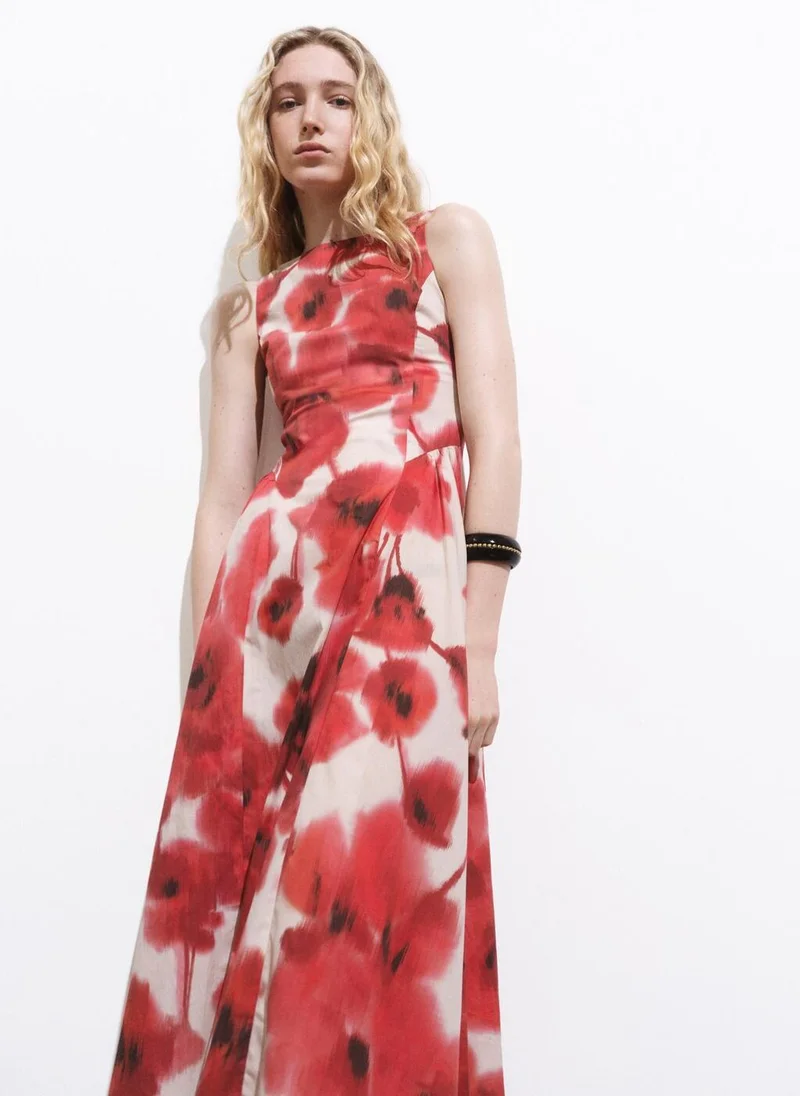 MANGO Floral Print Dress