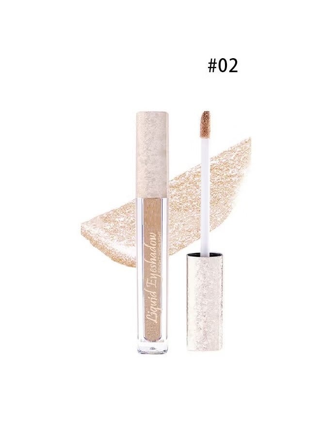 Julystar Liquid Eyeshadow，Makeup For Eyes Liquid Shimmer Sparkle Glow Light Colors Pencil Stick Shiny Long Lasting Waterproof Shining Eye Shadow Sets Metallic Pigments Metals Gloss Sparkling Pen Kit-02  - Image 2