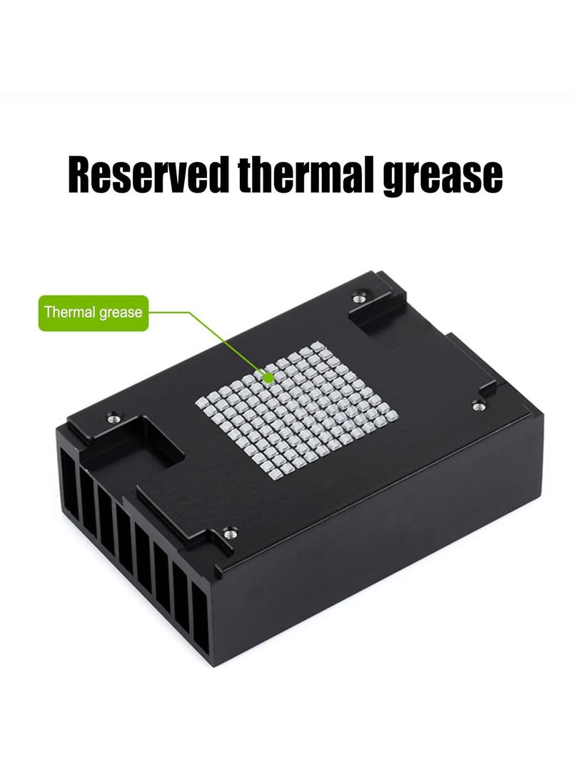 CPU Cooler Witn Fan, PWM Fans Computer Fan 5500 RPM Quiet Cooling Fan for Jetson for Orin NX Module, for Orin Nano Module, Embedded CPU Air Cooler Case Cooler Fan for Computer Case