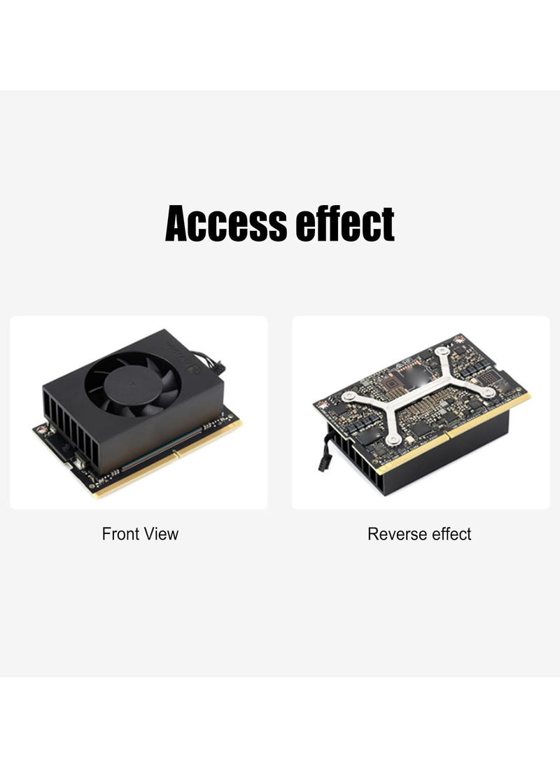CPU Cooler Witn Fan, PWM Fans Computer Fan 5500 RPM Quiet Cooling Fan for Jetson for Orin NX Module, for Orin Nano Module, Embedded CPU Air Cooler Case Cooler Fan for Computer Case
