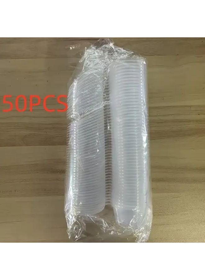 Enhanced Version 50 Pieces Plastic Soy Sauce Containers With Lids Mini Seasoning Bottles - Image 1