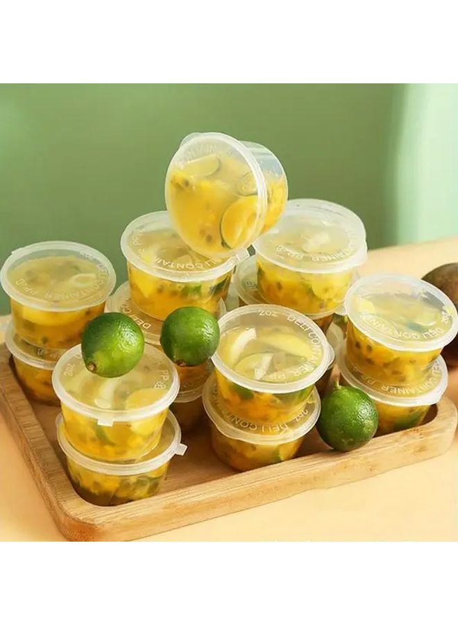 Enhanced Version 50 Pieces Plastic Soy Sauce Containers With Lids Mini Seasoning Bottles - Image 5