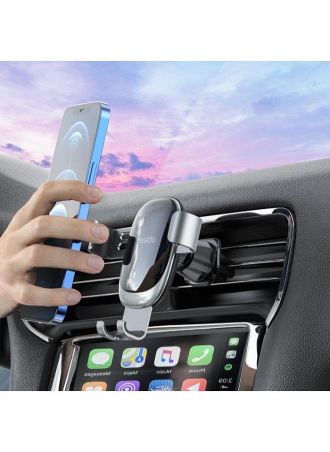 Yesido C122 Factory Custom Vehicle Mobile Phone Holder | Air Vent Clip Gravity Car Cell Phone Holder  - Image 2