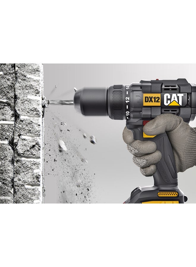 CATERPILLAR CAT DX12 Brushless Cordless Drill – 18V High Performance Power Drill Driver – Heavy Duty Wireless Drill for Professional & Home Use - 65N.m - Image 4