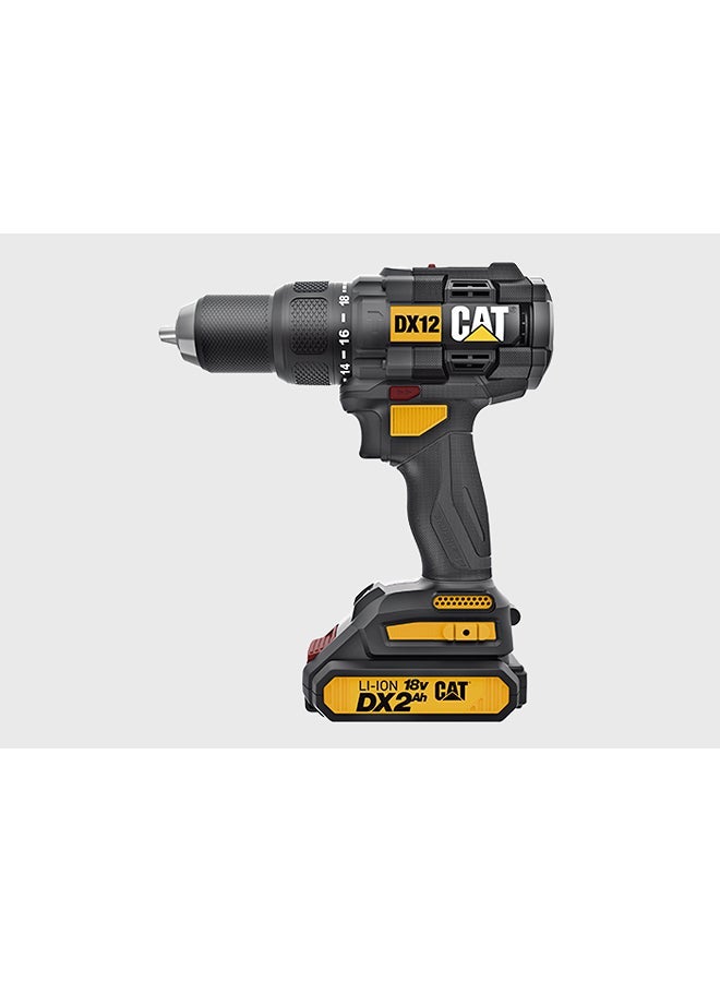 CATERPILLAR CAT DX12 Brushless Cordless Drill – 18V High Performance Power Drill Driver – Heavy Duty Wireless Drill for Professional & Home Use - 65N.m - Image 2