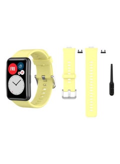 PROMASS Replacement Band For Huawei Watch Fit Light Yellow  - Image 2