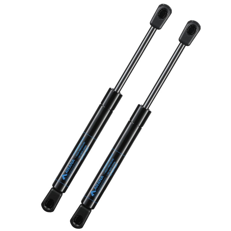 ARANA 10 inch Gas Struts Spring Shocks 35 Lb/156 N 10 Easy-to-Install Lift Support Props for Pickup Truck Cap Tool Box Utility Box Lid, Black 2 Pcs Set