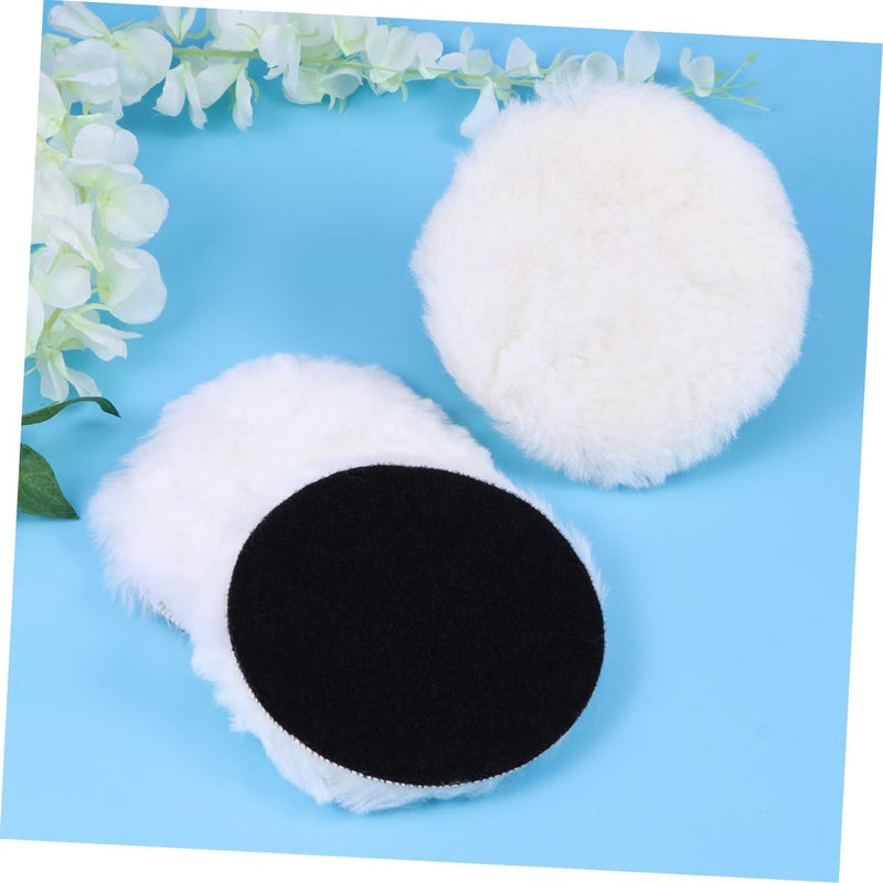 White Medium Reusable Wool Polishing Pads for Car Waxing Auto Detailing Paint Sealing and Enhancing - Image 5