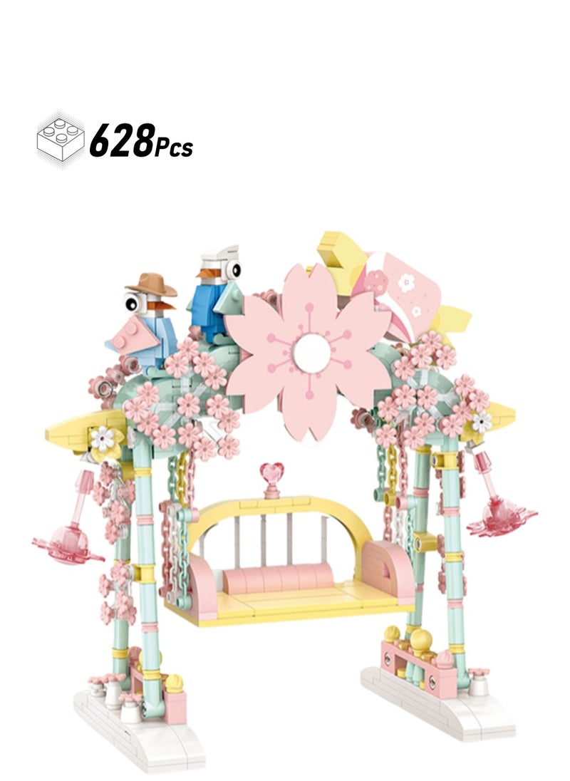 628pcs Swing Model Set Building Blocks Creative Diy Simulation Collection Building Assembly Children'S Toys Home Decoration  - Image 1