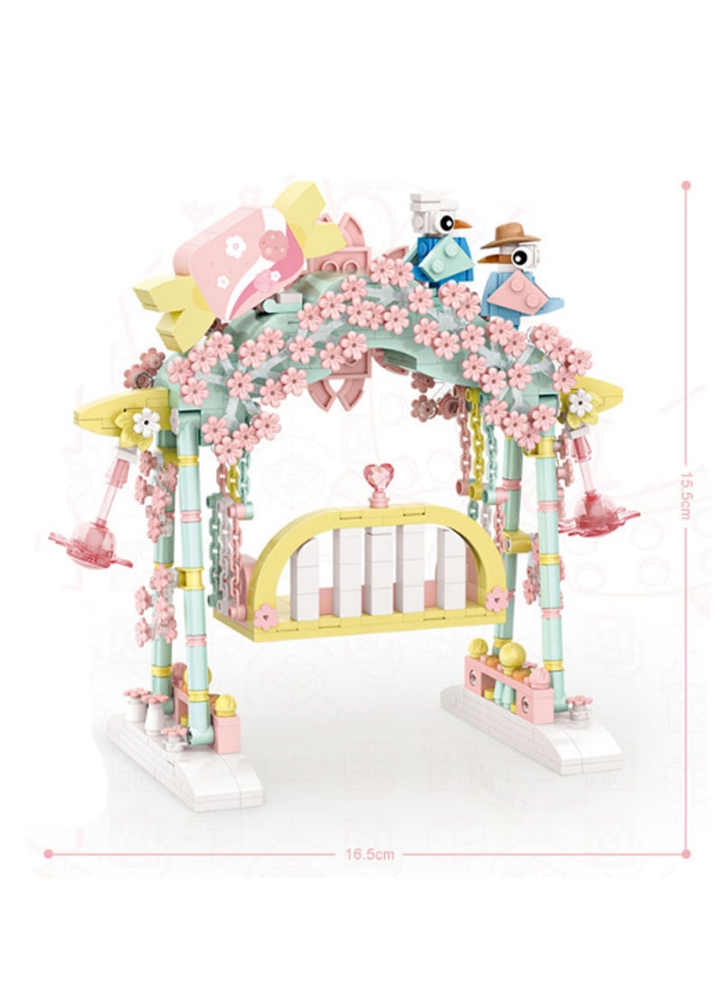 628pcs Swing Model Set Building Blocks Creative Diy Simulation Collection Building Assembly Children'S Toys Home Decoration  - Image 2