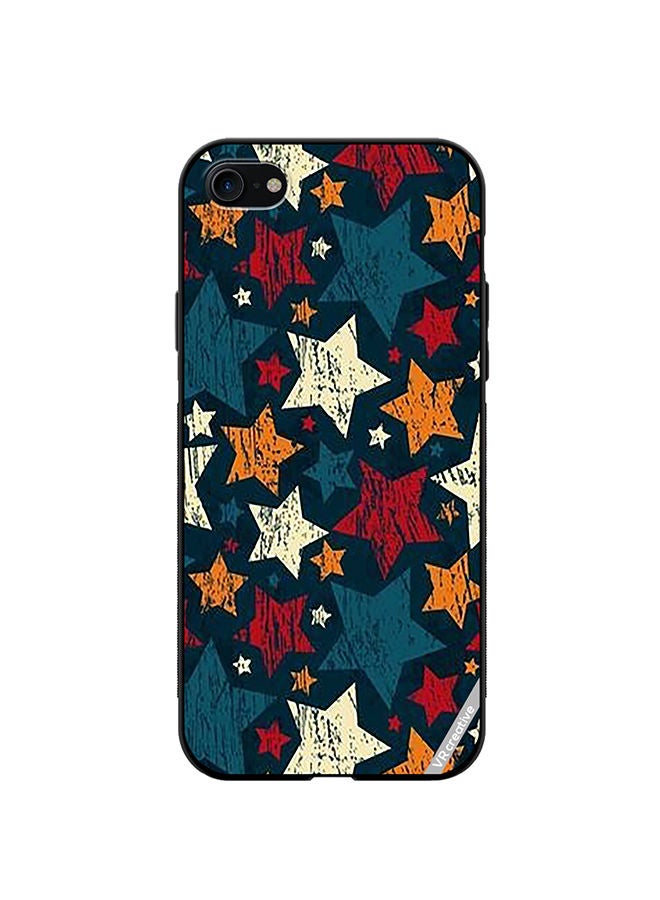 VR CREATIVE Protective Case Cover For Apple iPhone 7/8/SE 2020 Colorful Stars Design Multicolour - Image 1