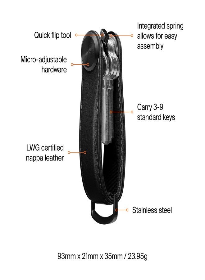 Orbitkey Key Organizer Pro - Leather (Blackout) - Image 5