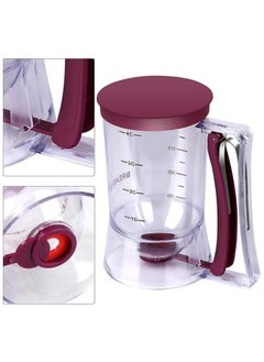 Generic Pancake Batter Dispenser - Kitchen Must Have Tool for Perfect Pancakes, Cupcake, Waffle, Muffin Mix, Cake & Crepe - Easy Pour Baking Supplies for Griddle - Pancake Maker with Measuring Label  - Image 5