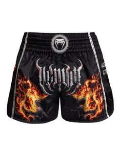 Gladiator 5.0 Muay Thai Shorts Black/Neo Orange