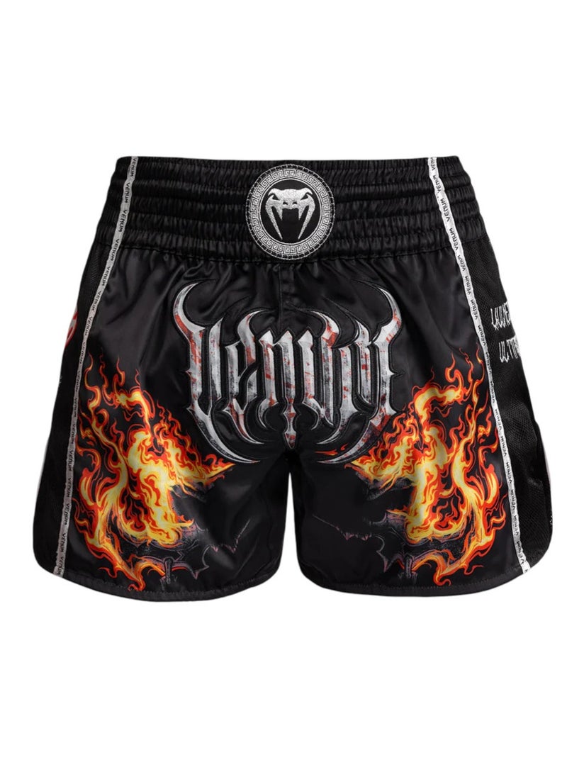 VENUM - Gladiator 5.0 Muay Thai Shorts Black/Neo Orange - Image 1