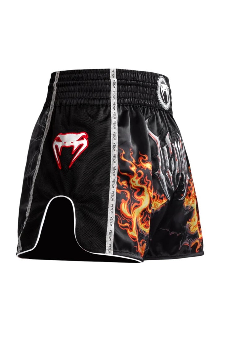 VENUM - Gladiator 5.0 Muay Thai Shorts Black/Neo Orange - Image 1
