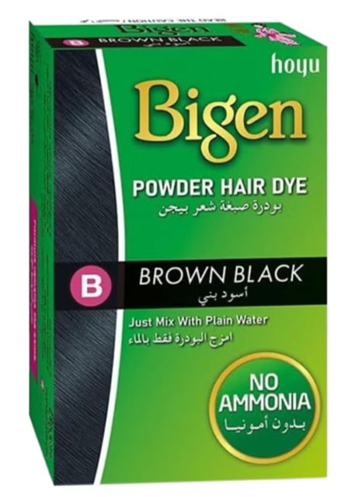 بايجن صبغة شعر بودرة لون بني أسود ب
