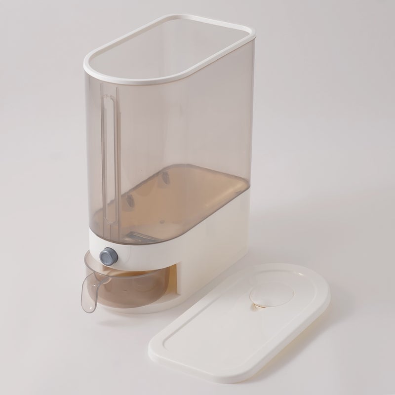 Alberto plastic rice dispenser, white 11kg - Image 2