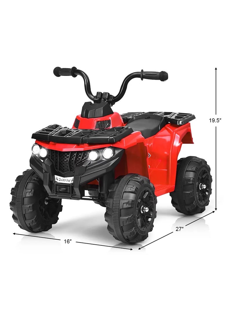 فاكتيوال تويز ركوب الأطفال على دراجة رباعية ATV كهربائية 6 فولت - أحمر  - Image 3