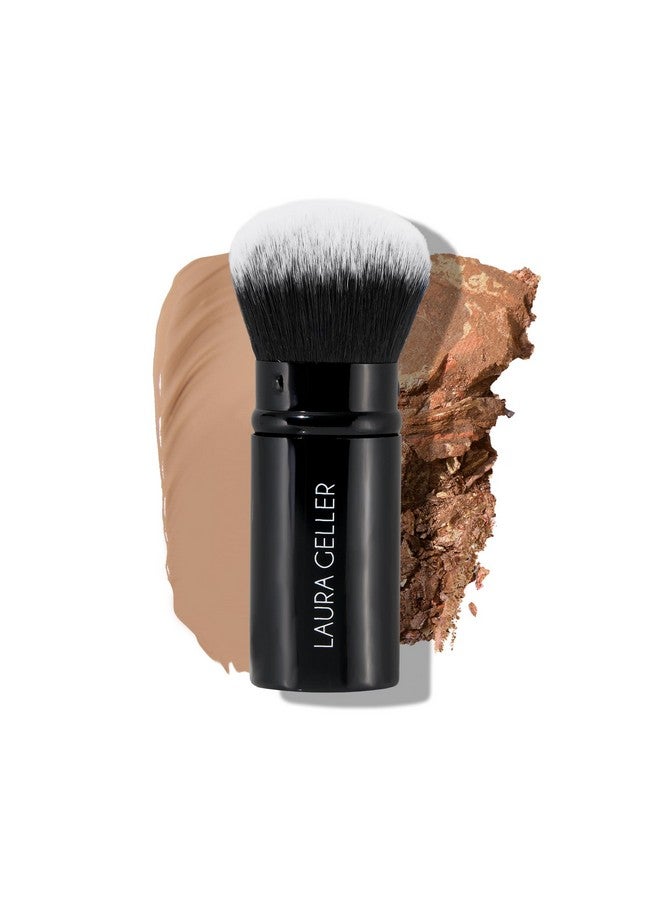 LAURA GELLER NEW YORK LAURA GELLER NEW YORK Retractable Airbrush Kabuki Brush for All Face Makeup & Foundation for Liquid, Cream and Powder Face Makeup With Aluminum Handle - Image 1