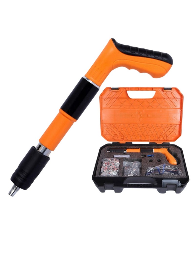 Aideli - Manual Mini Steel Nail Gun ，Portable Nail Gun, Steel Nail Gun for Red Brick Walls,Concrete Walls, Household Nail Gun Tools with 10 Round Nails - Image 1