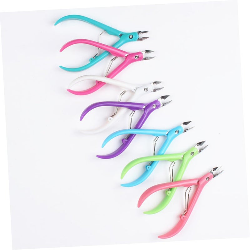 Professional Manicure Cuticle Nippers Set of 3 with Spring Random Color - Image 1