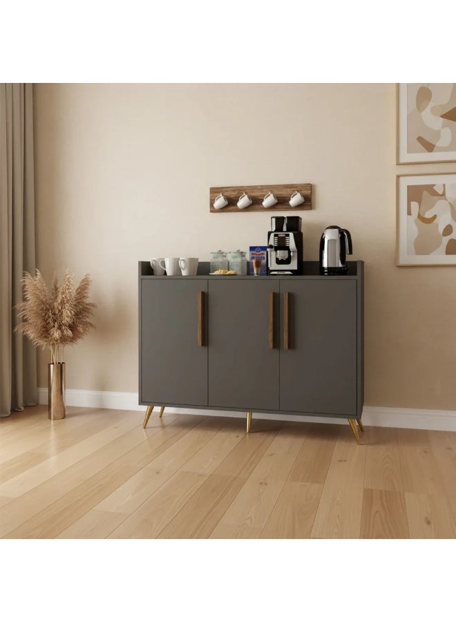 ستايلش هوم دولاب ركن القهوة رمادي وبني - RC07 - Image 2