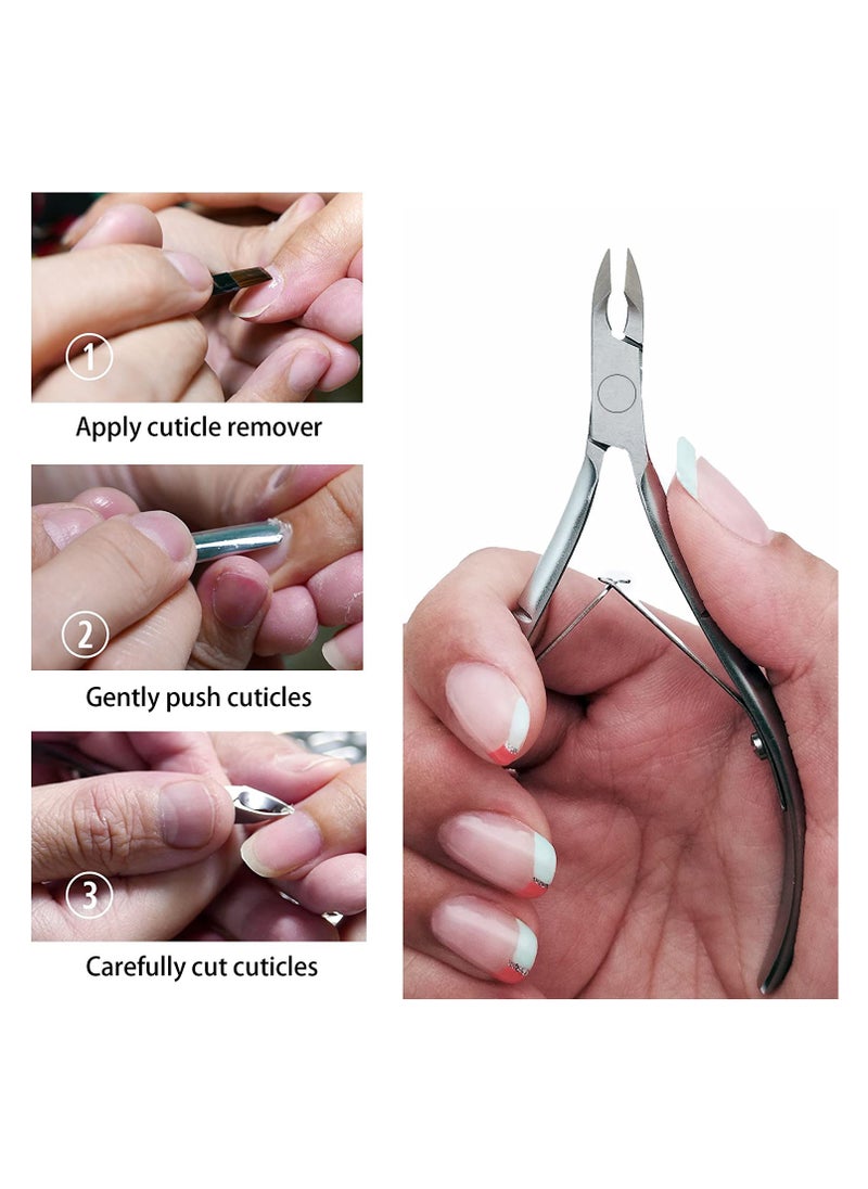 brunson Professional Cuticle Nipper Full Jaw 8mm Nail Cuticle Remover for Manicure Cuticle Dead Skin Remover  - Image 3