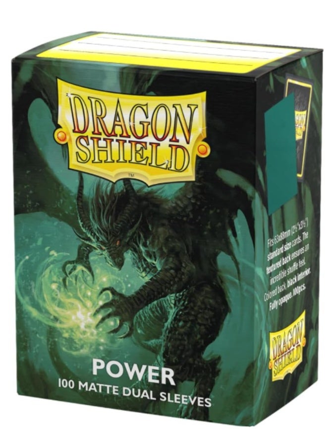 دراجون شيلد Arcane Tinmen ApS ART15063 Dragon Shield: Matte - Dual Power (Metallic Green) - Image 1