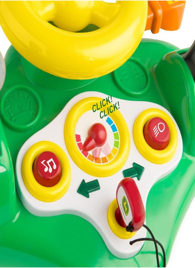 John Deere John Deere Busy Driver, Kids Toy Steering Wheel & Driving Dashboard, 12 Months and Up Green  - Image 5