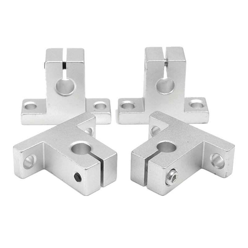 CHUANGNENG 2PCS Linear Shaft Axis Rod 8 x 400mm(.31 x 15.75inch) + 4PCS Linear Shaft Guide Support + 4PCS Motion Slide Bushing Set of 10 - Image 4