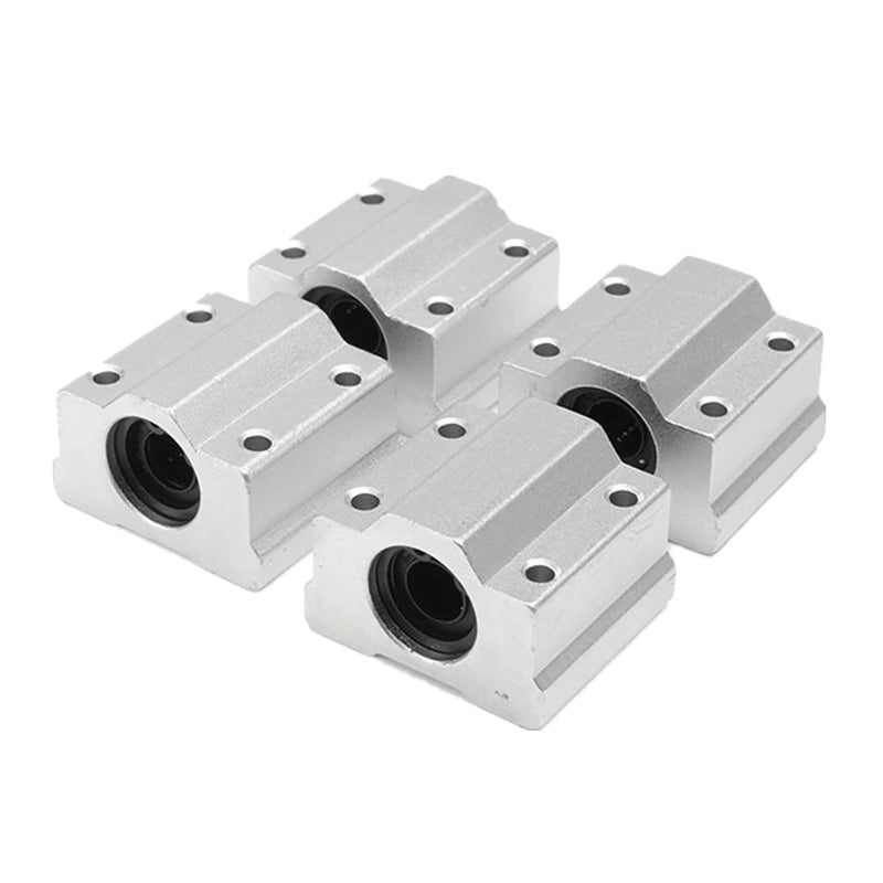 CHUANGNENG 2PCS Linear Shaft Axis Rod 8 x 400mm(.31 x 15.75inch) + 4PCS Linear Shaft Guide Support + 4PCS Motion Slide Bushing Set of 10 - Image 5