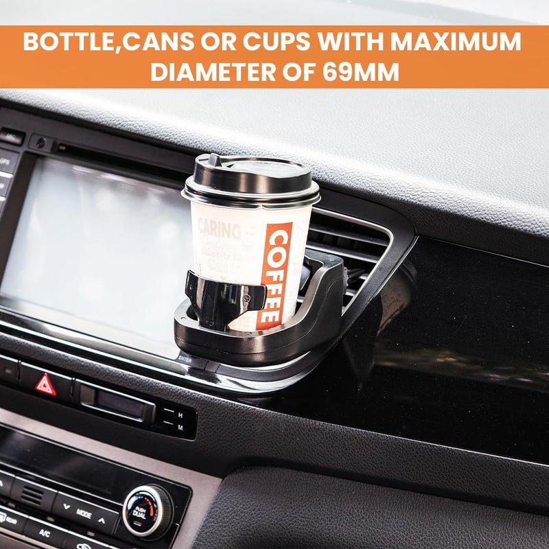 Potauto Car Air Vent Drink Holder – Universal Can & Bottle Mount for AC Vents – Compact Beverage Cup Holder for Cars - Image 2