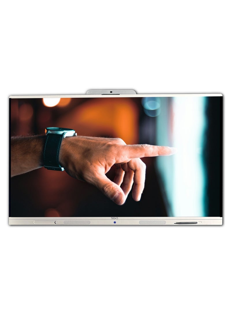 TREND 86" 4K DLED Interactive Display - White Frame, Octa-Core, 8GB RAM, 128GB Storage, Android 14, 40-Point Touch, Google EDLA Certified - Image 3