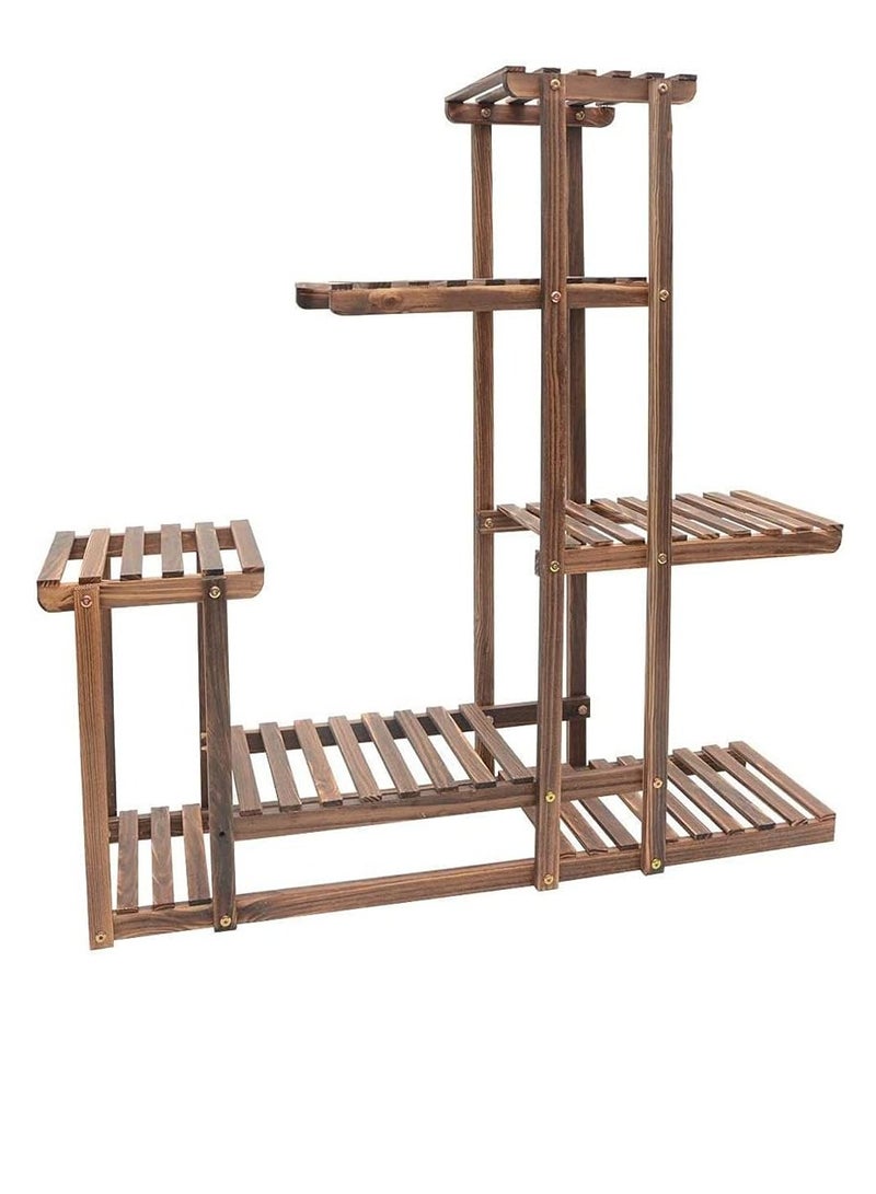 Generic FFD Wooden Flower Stand - Stylish Multi-Layer Plant Pot Display Rack for Indoor & Outdoor Use - Ideal for Garden, Patio, Balcony, and Home Décor  - Image 5
