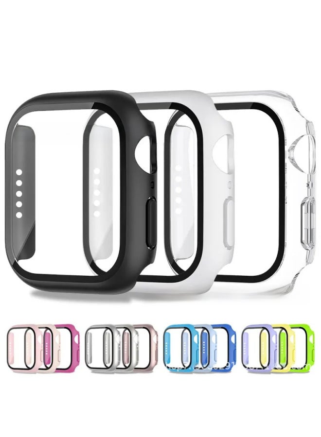 مناسب لحالة آبل ووتش S9 / S8، فيلم زجاج مقوى، غلاف PC غير لامع، غلاف iWatch S8، فيلم واقي متكامل - Image 3