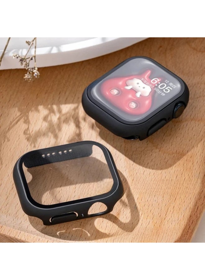 مناسب لحالة آبل ووتش S9 / S8، فيلم زجاج مقوى، غلاف PC غير لامع، غلاف iWatch S8، فيلم واقي متكامل - Image 4